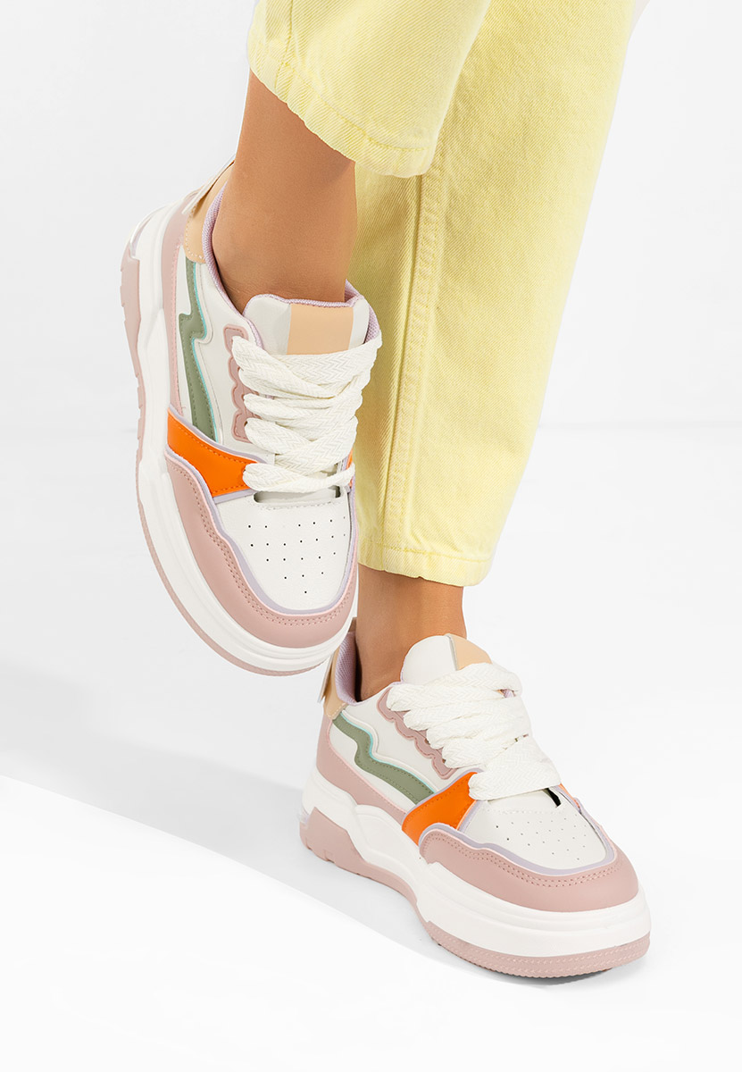 Atanasia rózsaszín telitalpú platform sneaker