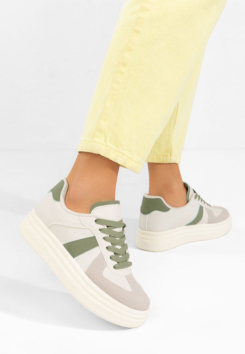 Serinia v2 fehér telitalpú platform sneaker