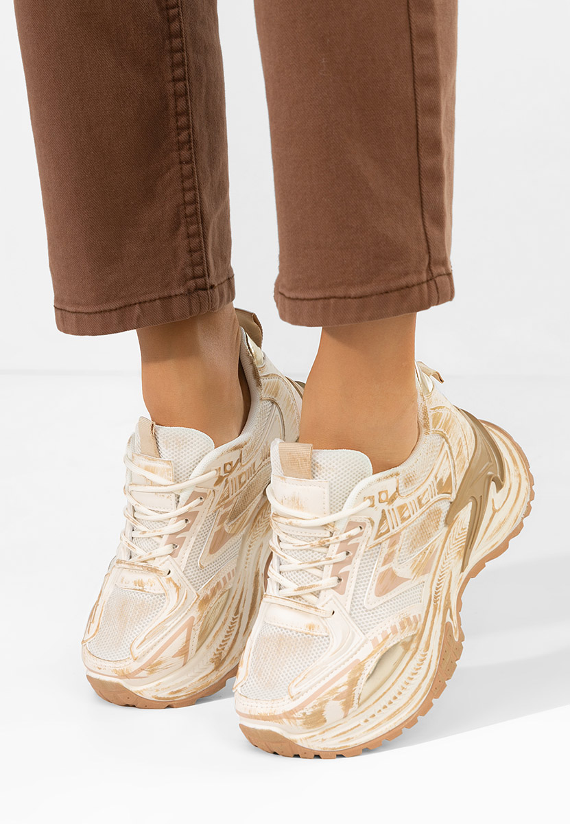 Kellee khaki platform sneaker cipő 