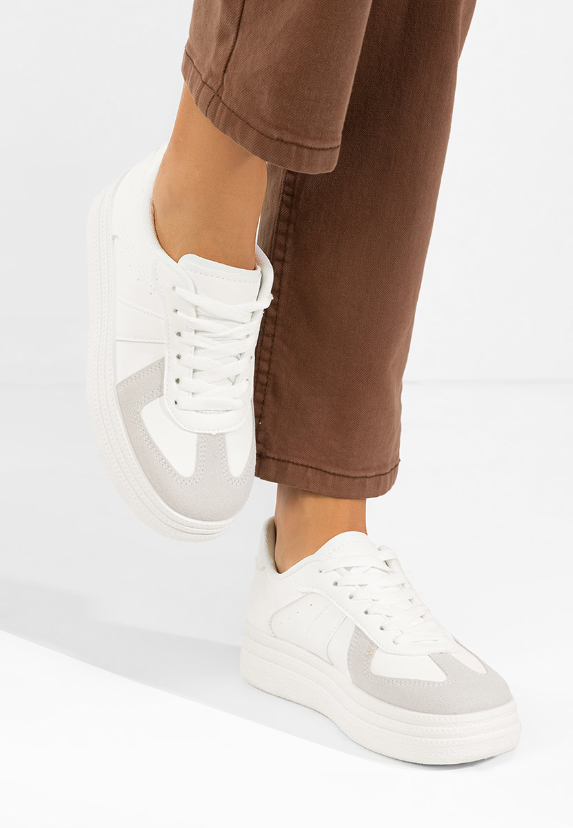 Serinia fehér telitalpú platform sneaker