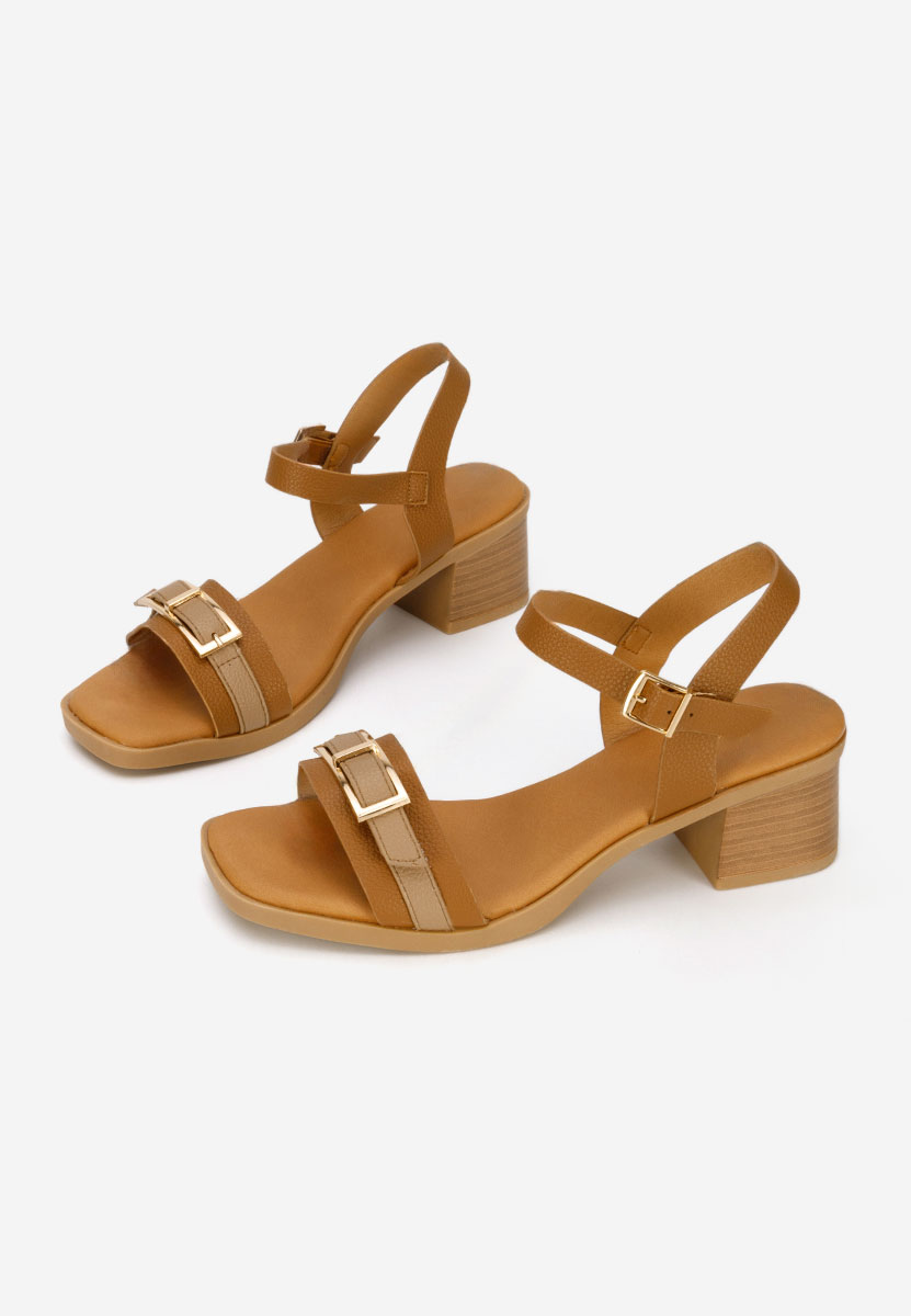 Iustinia camel vastag sarkú szandál 