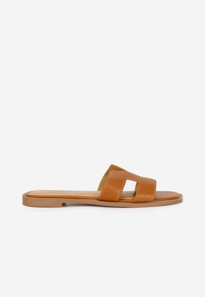 Lecya camel sarok nélküli papucs