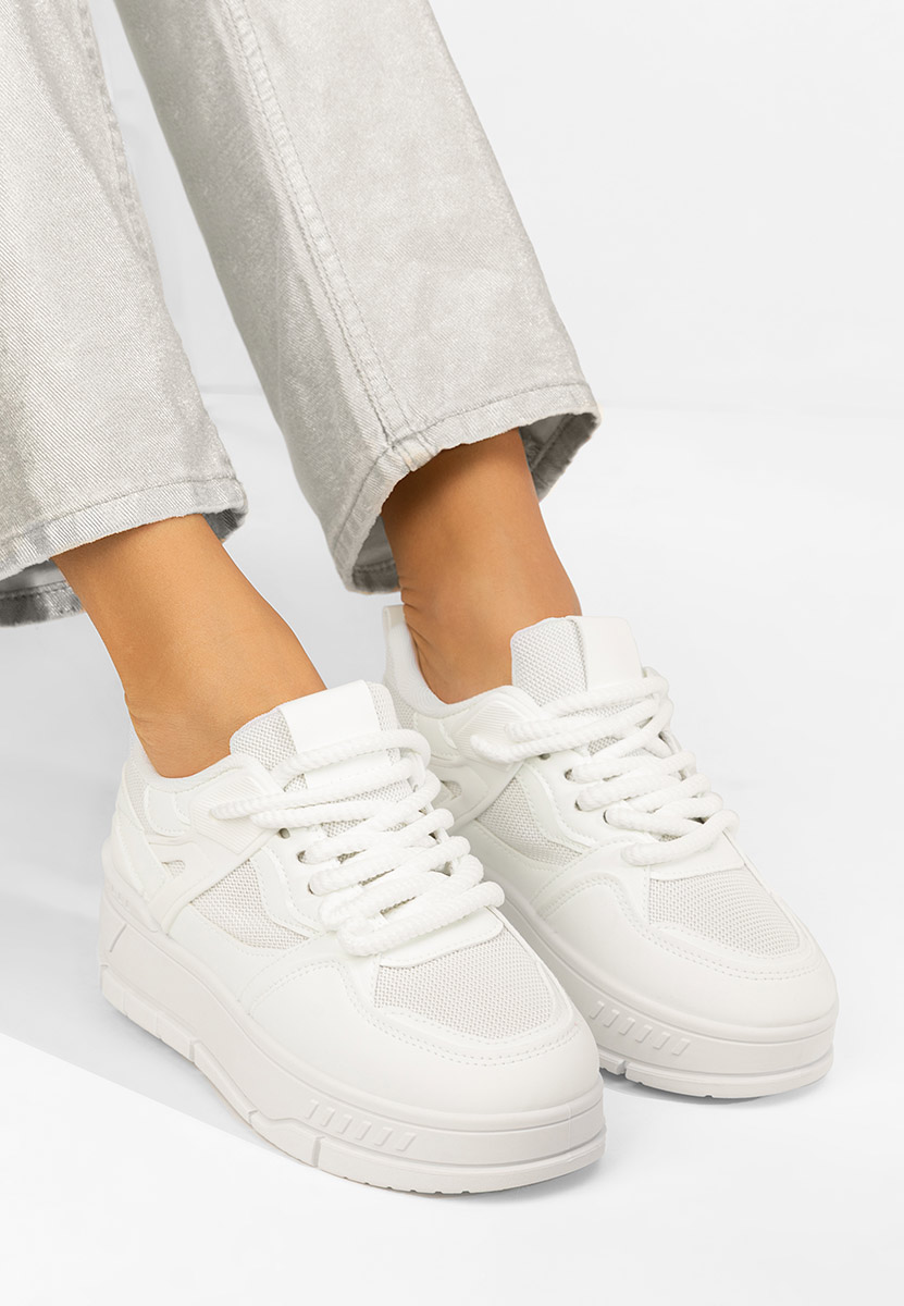 Rosallia fehér telitalpú platform sneaker