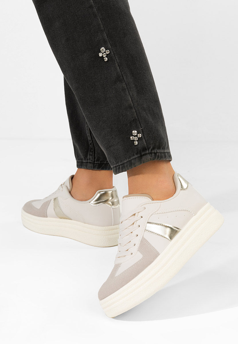Serinia aranyszínü telitalpú platform sneaker