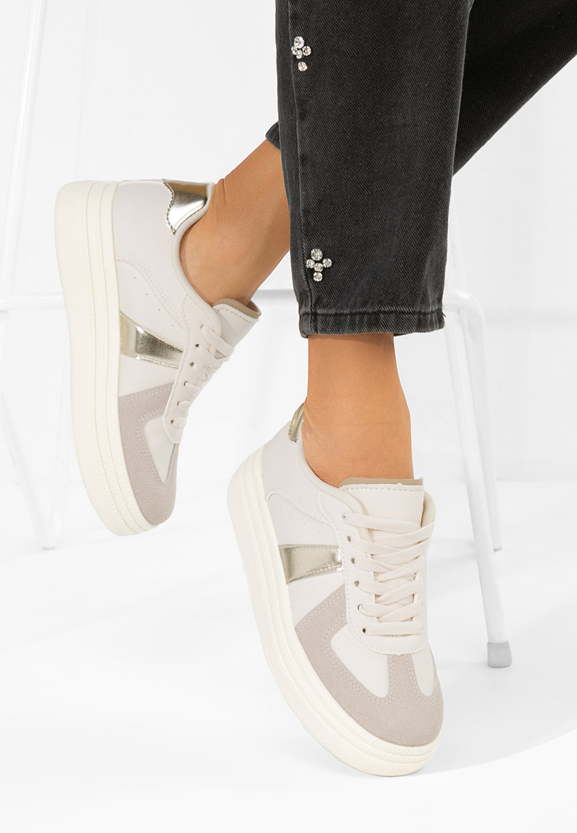 Serinia aranyszínü telitalpú platform sneaker