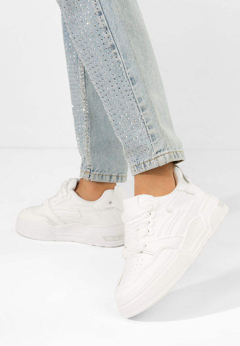 Atanasia fehér telitalpú platform sneaker