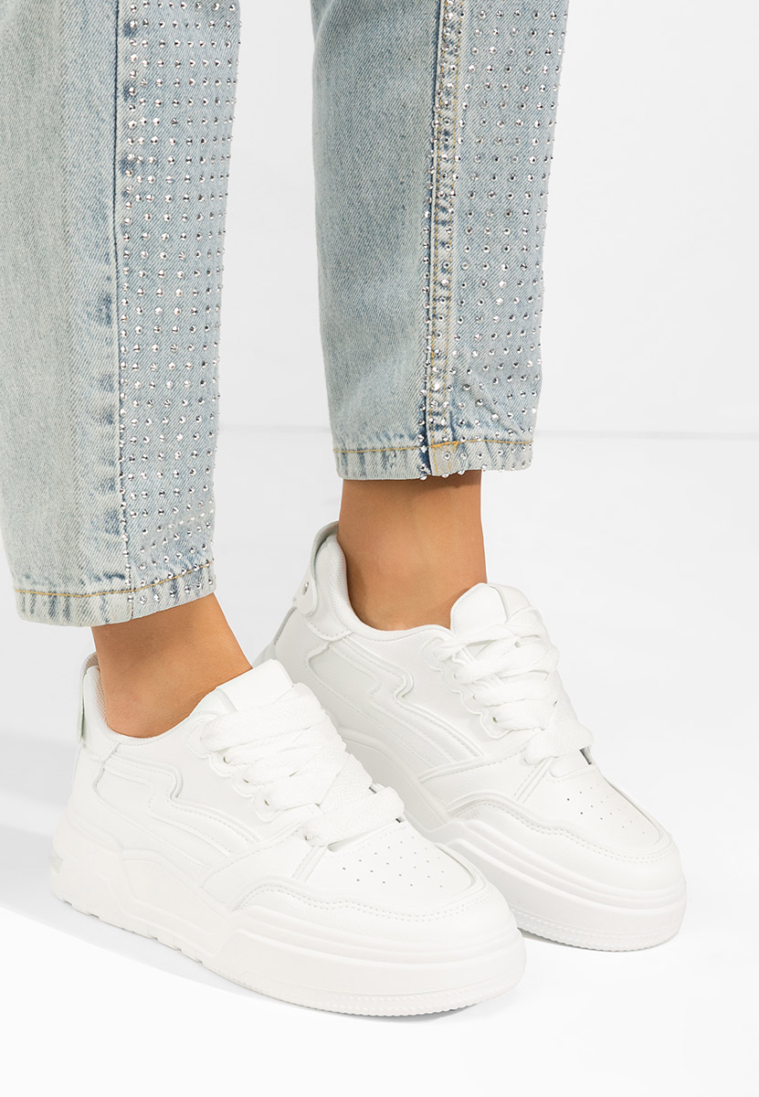 Atanasia fehér telitalpú platform sneaker