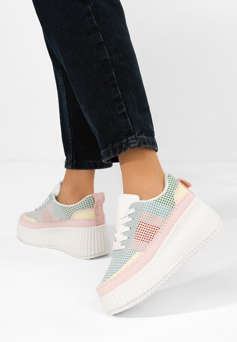 Tamylsa sokszínü telitalpú platform sneaker
