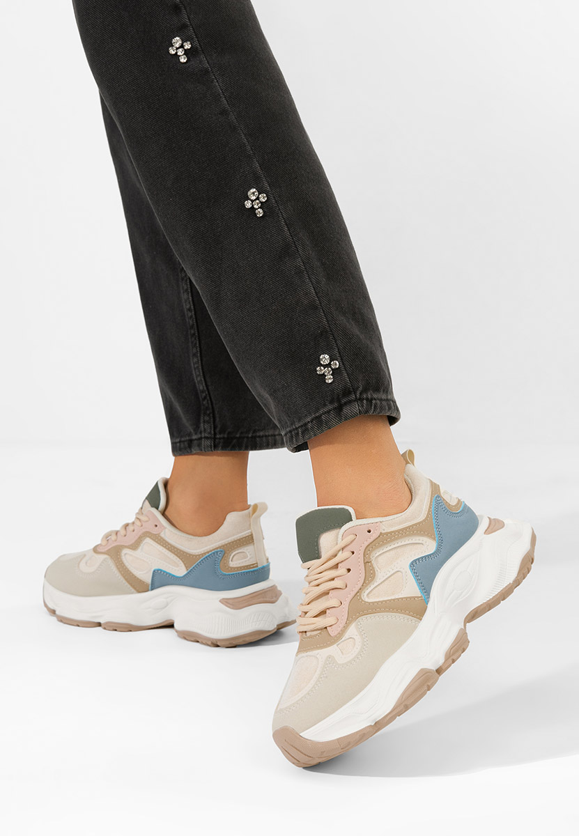 Glavora sokszínü telitalpú platform sneaker