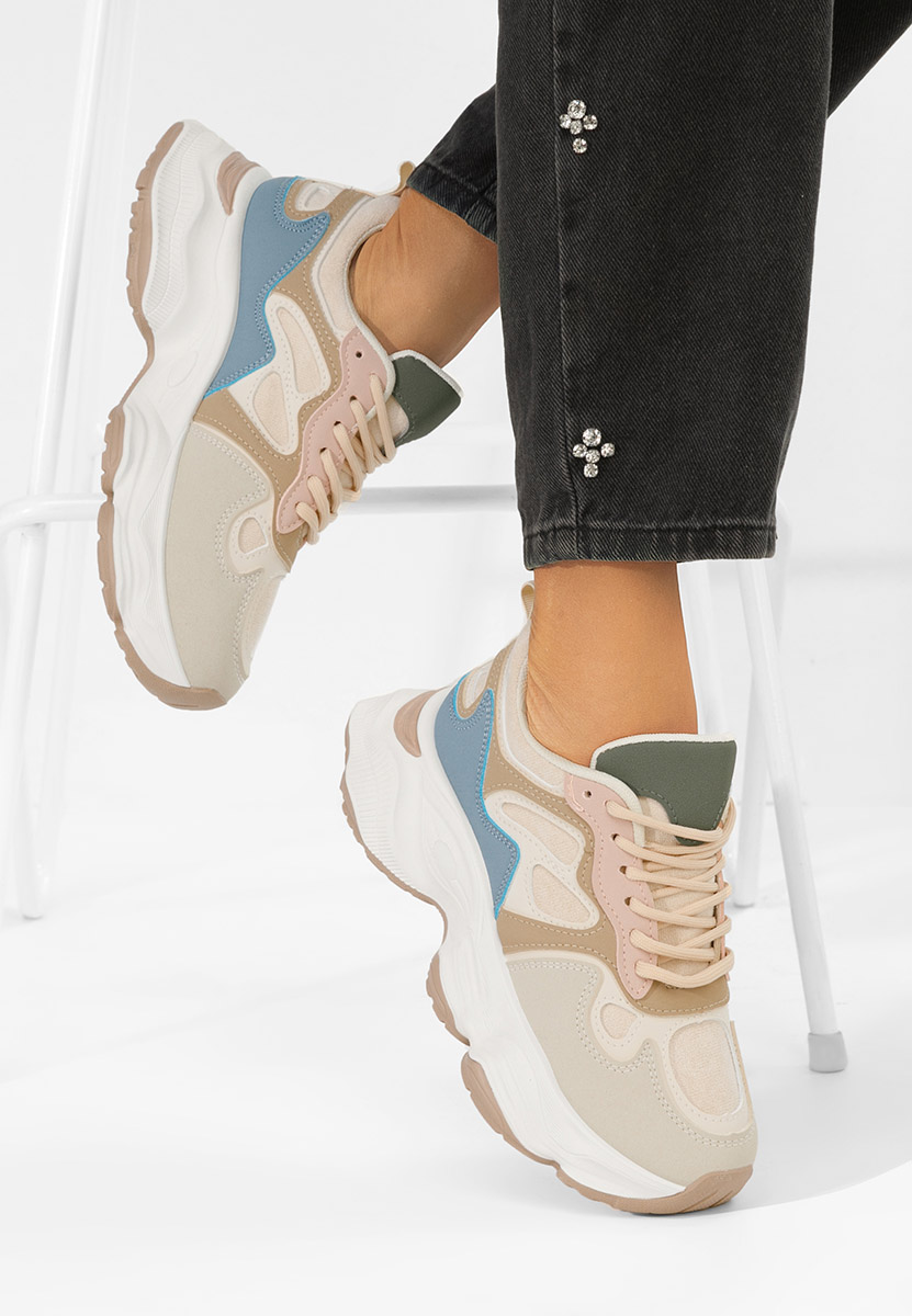 Glavora sokszínü telitalpú platform sneaker