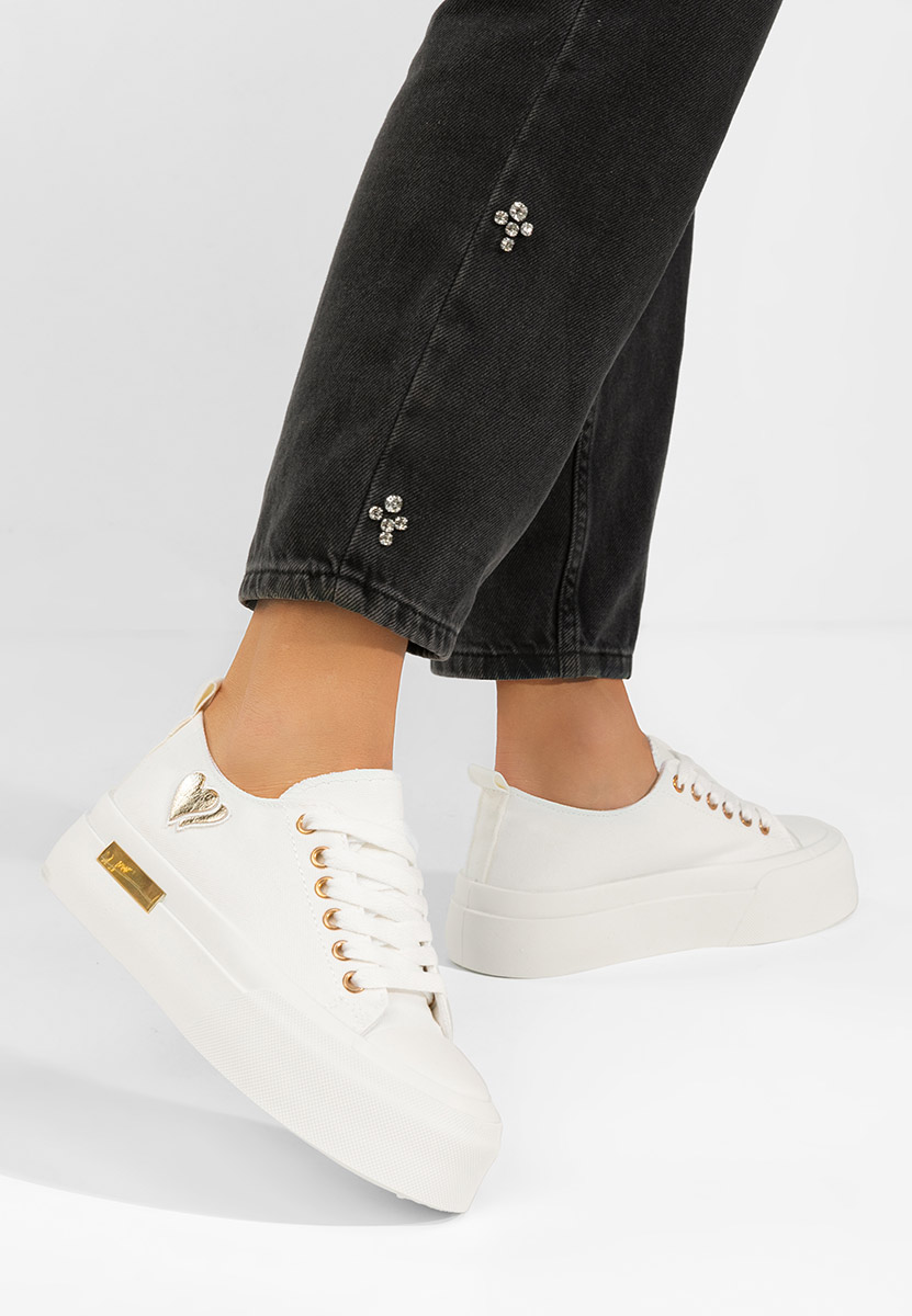 Inimia fehér telitalpú platform sneaker