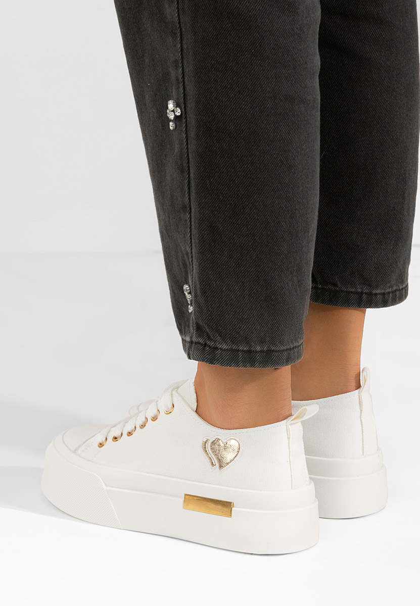 Inimia fehér telitalpú platform sneaker