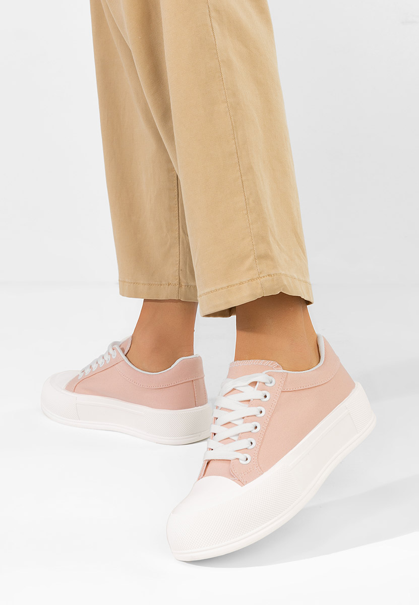 Antonea rózsaszín platform teniszcipő