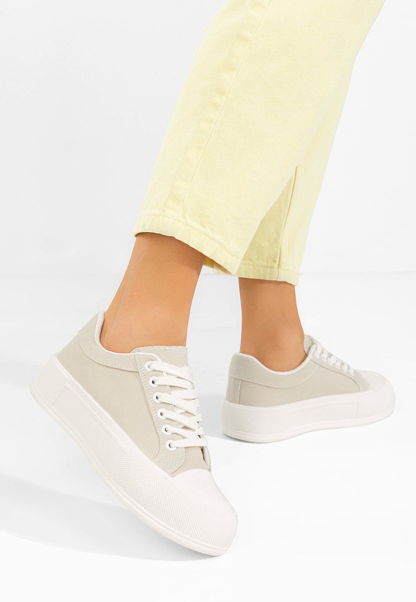 Antonea bézs platform teniszcipő