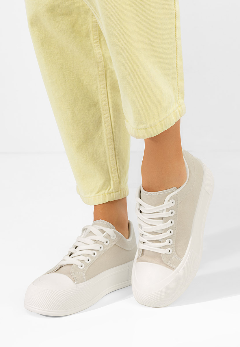 Antonea bézs platform teniszcipő