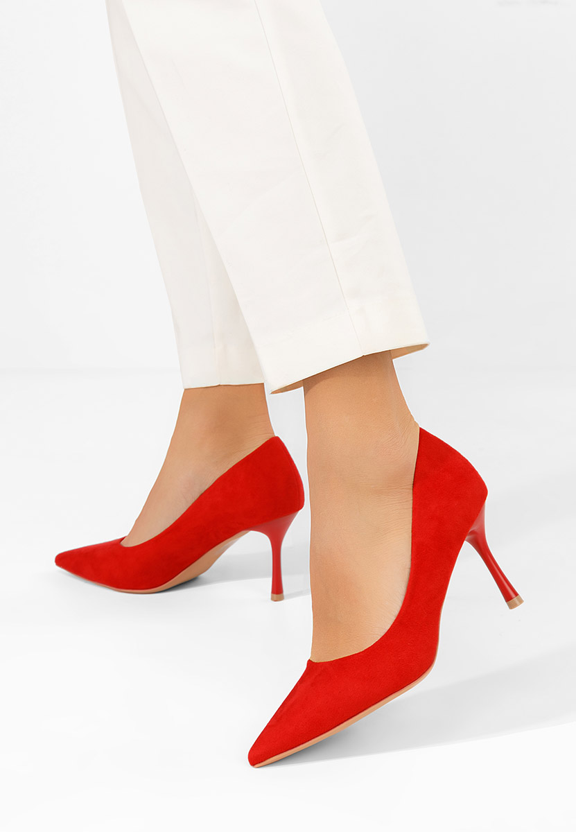 Antoneia piros tűsarkú cipő 