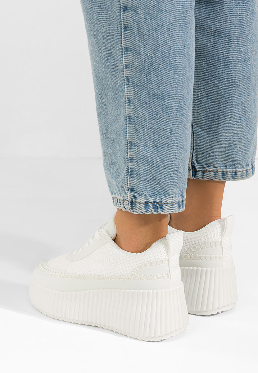 Tamylsa fehér telitalpú platform sneaker