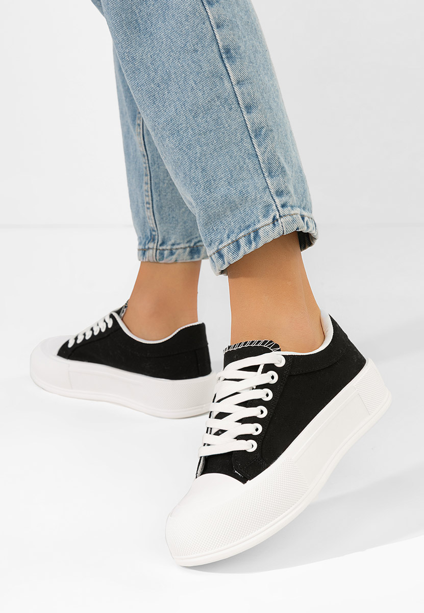 Antonea fekete platform teniszcipő