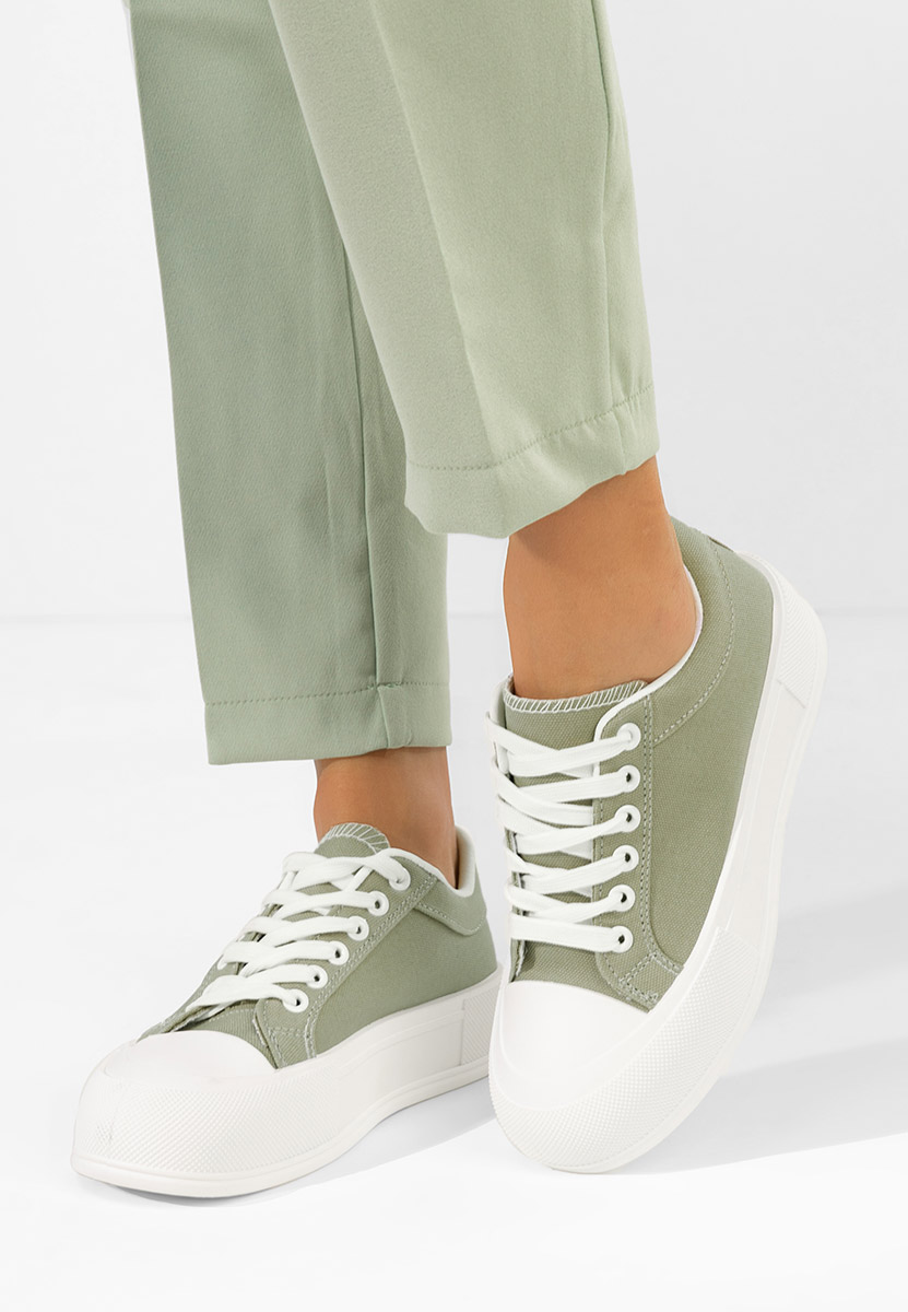 Antonea zöld platform teniszcipő