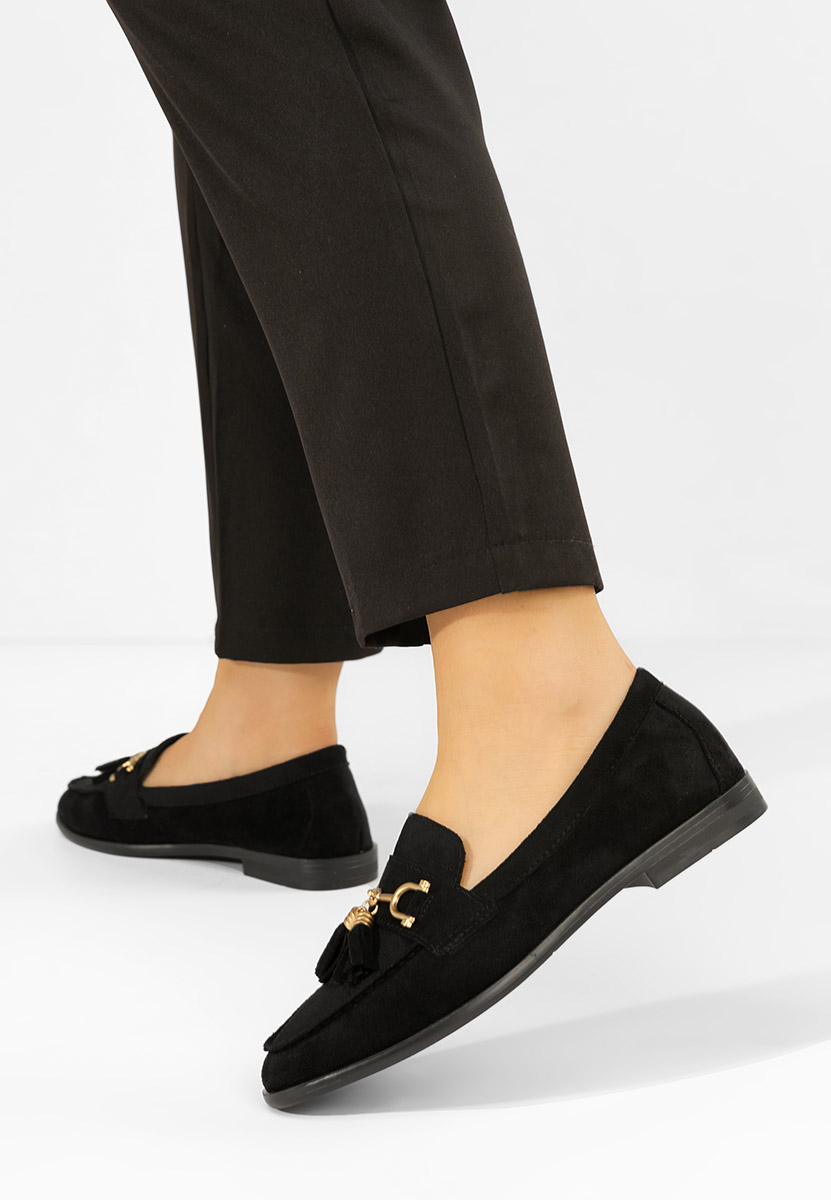 Reeia fekete női mokaszin