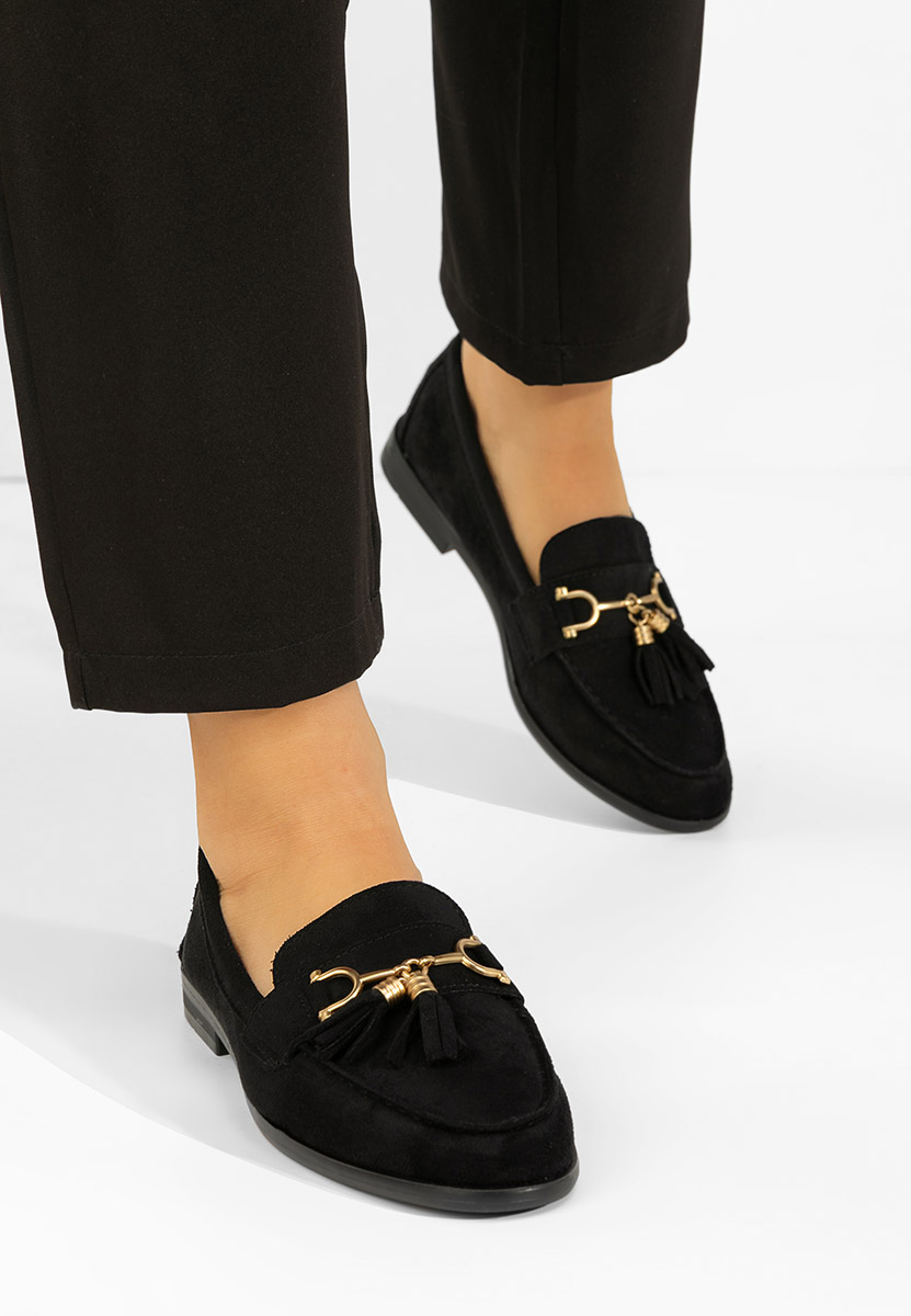 Reeia fekete női mokaszin