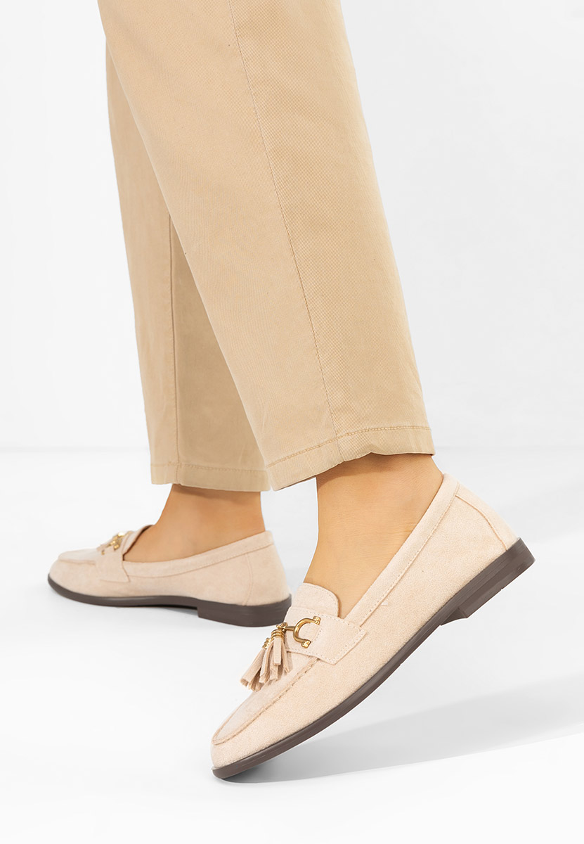 Reeia bézs női mokaszin