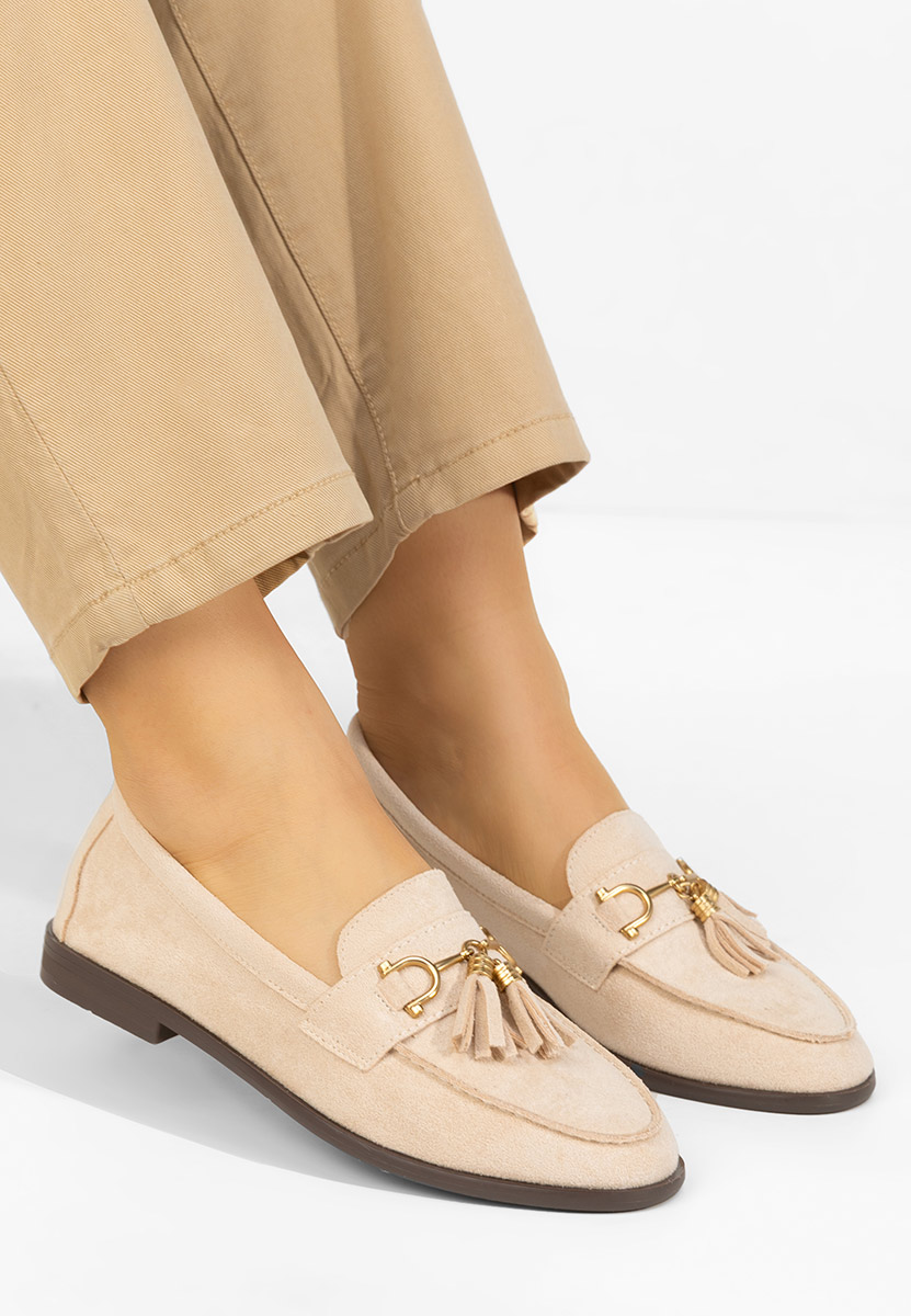 Reeia bézs női mokaszin