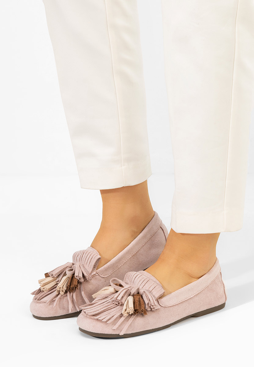 Sedania rózsaszín női mokaszin