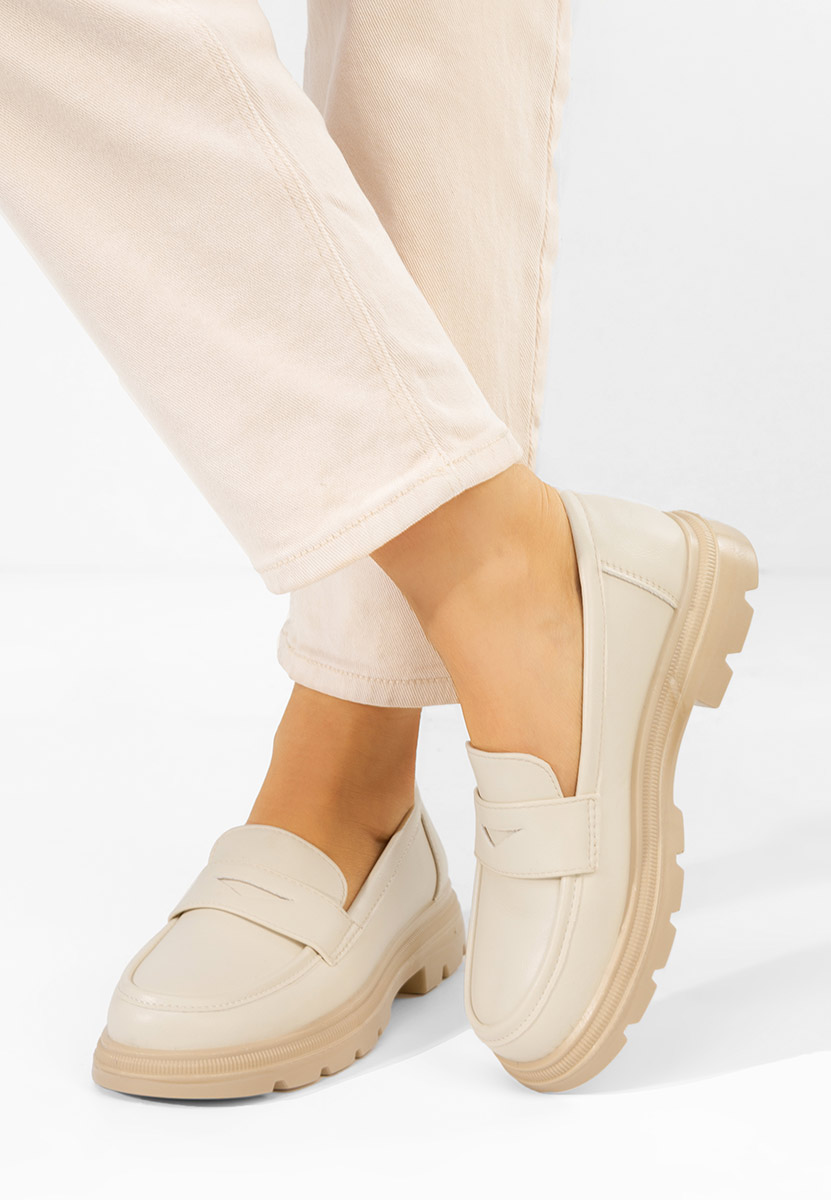 Danielia bézs női mokaszin