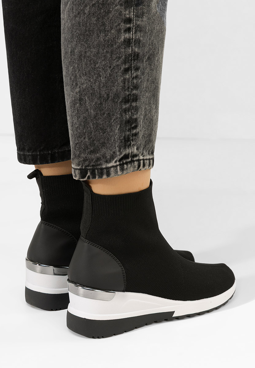 Jessina fekete női sneaker cipők