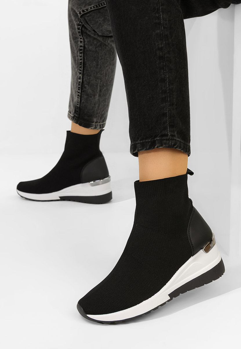 Jessina fekete női sneaker cipők