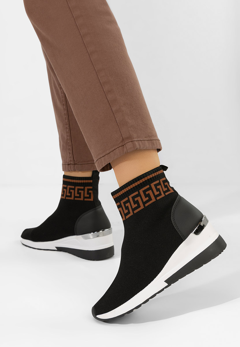 Ofelina fekete női sneaker cipők