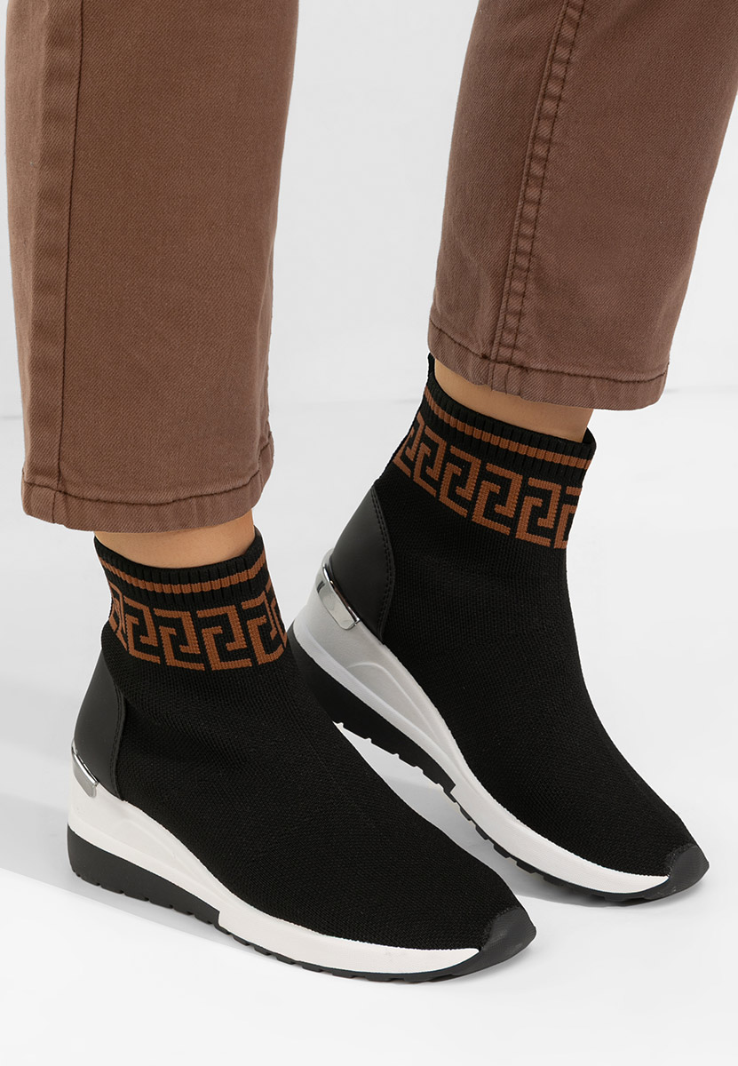 Ofelina fekete női sneaker cipők