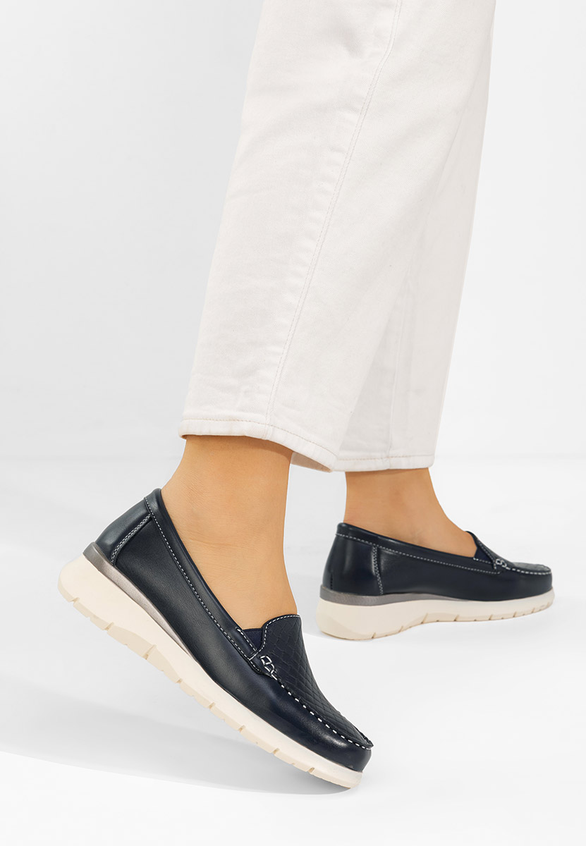 Seona tengerészkék női mokaszin