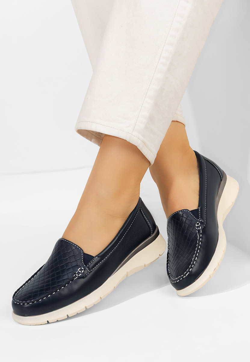 Seona tengerészkék női mokaszin