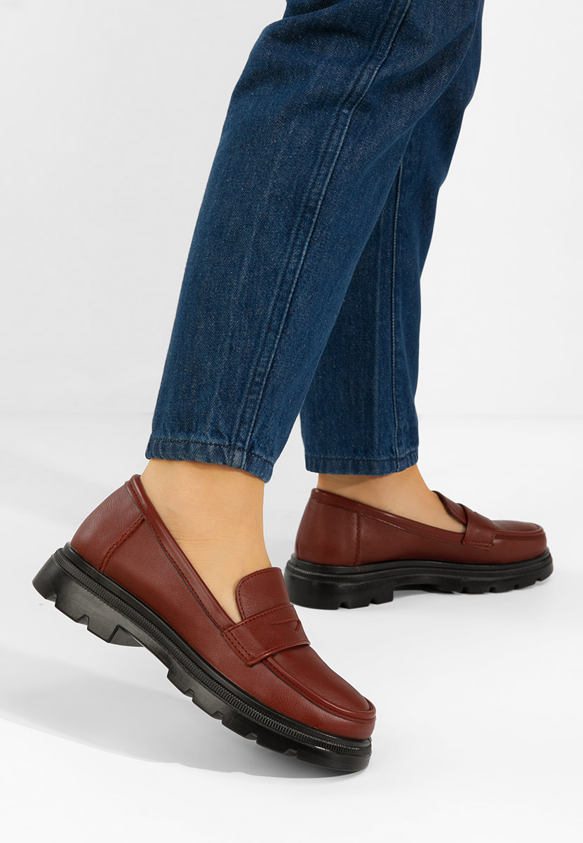 Danielia borvörös női mokaszin