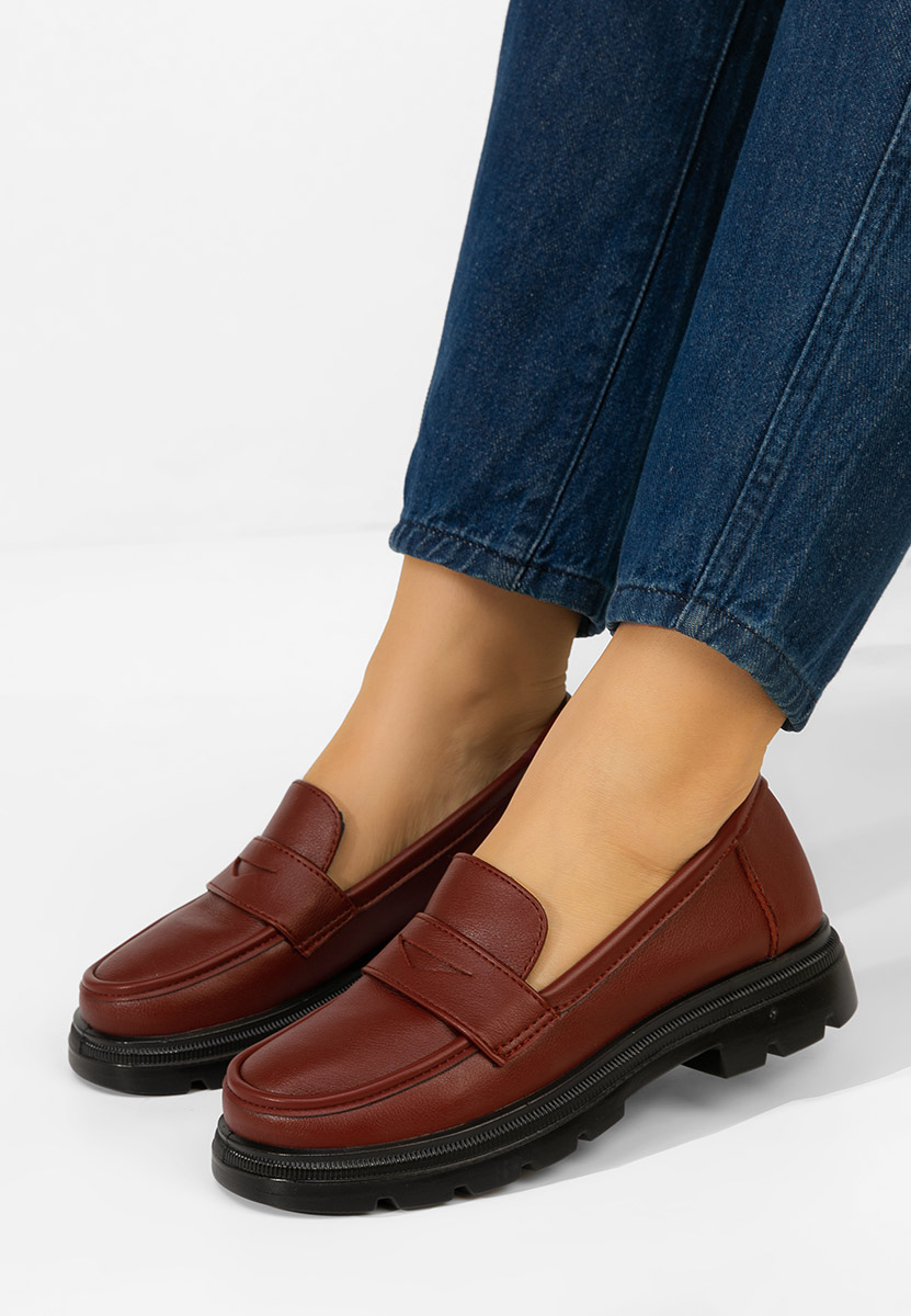 Danielia borvörös női mokaszin