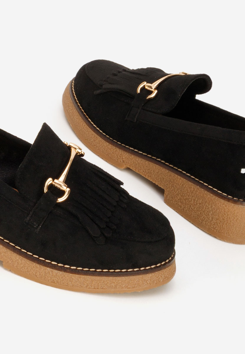 Kemily fekete női mokaszin