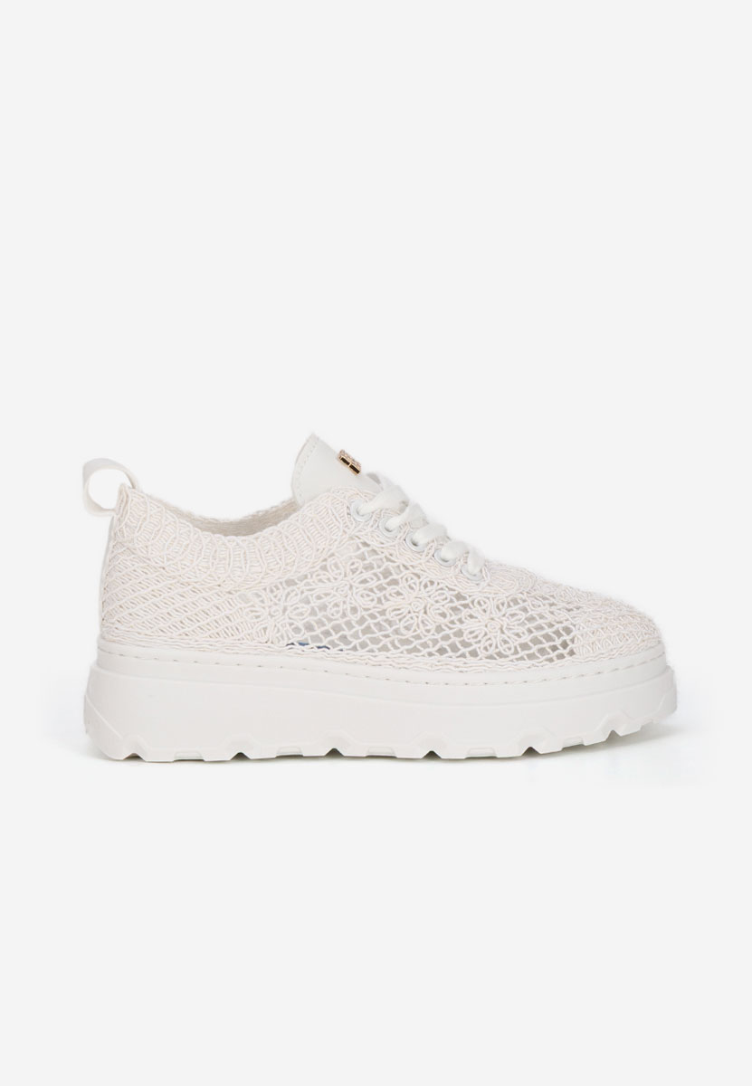 Rossela fehér telitalpú platform sneaker