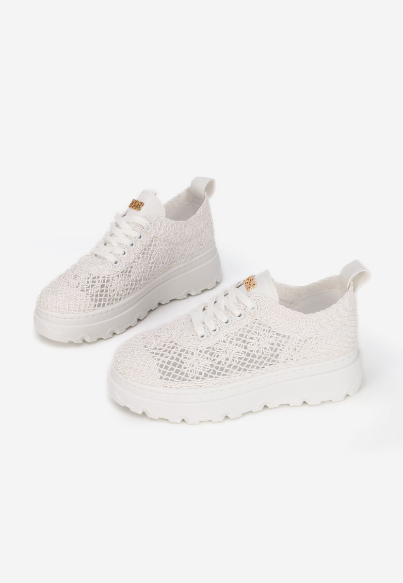 Rossela fehér telitalpú platform sneaker