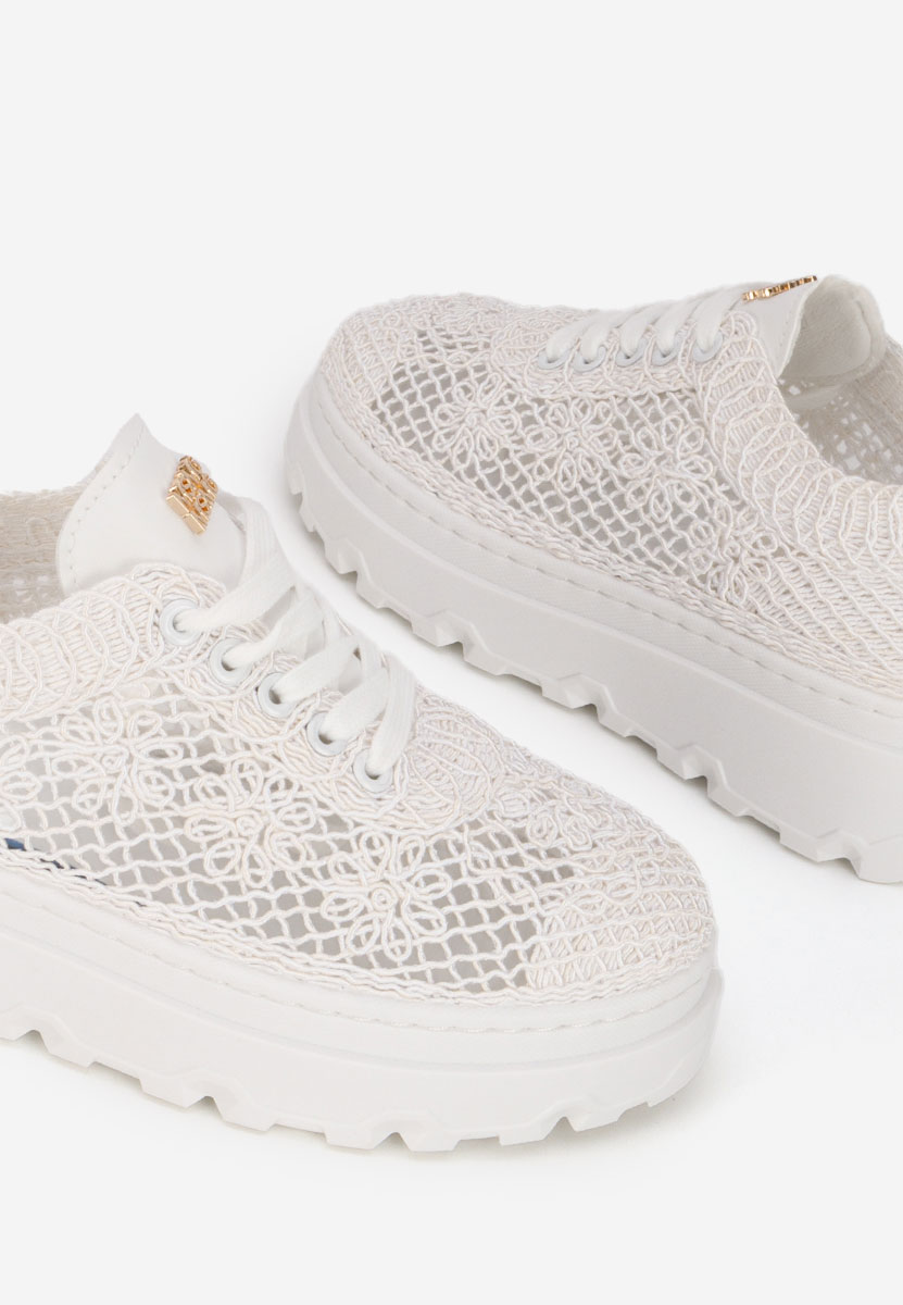 Rossela fehér telitalpú platform sneaker