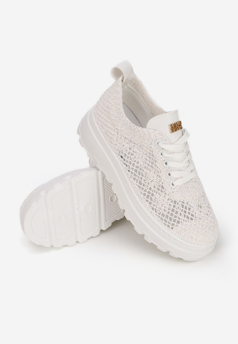 Rossela fehér telitalpú platform sneaker
