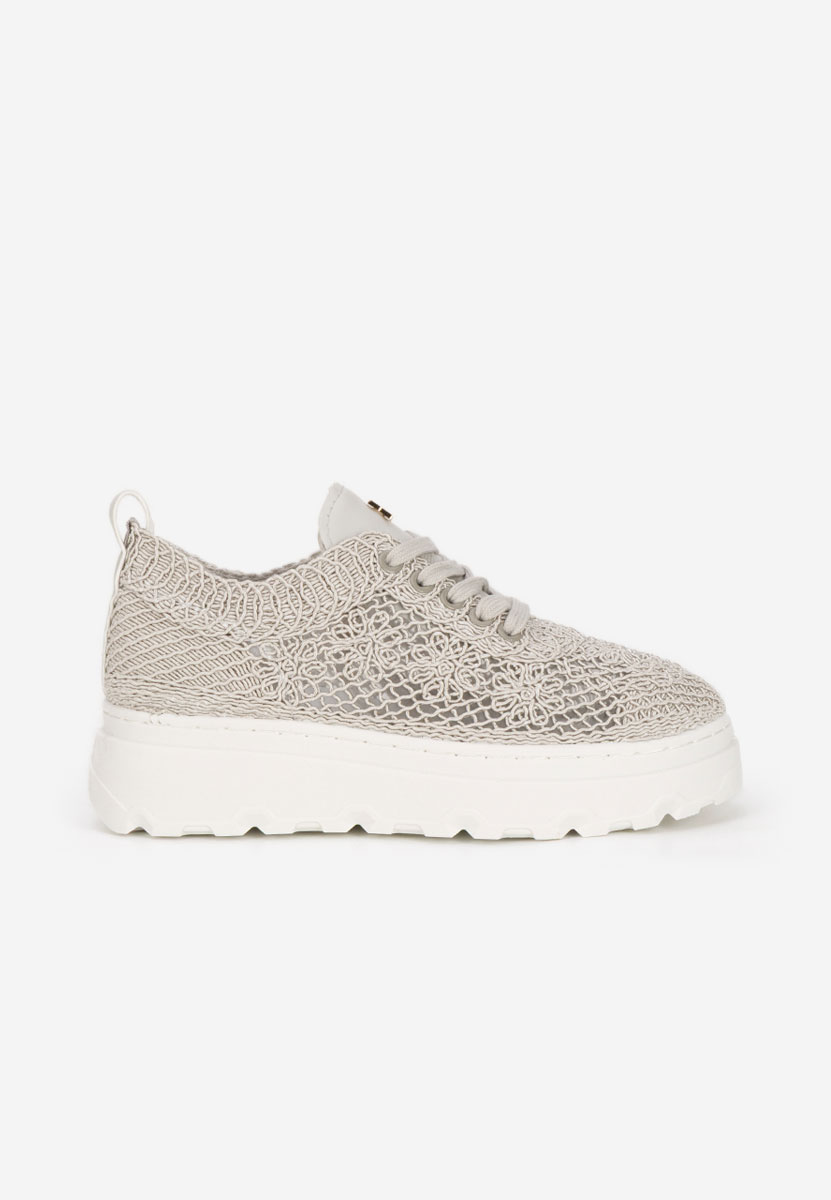 Rossela szürke telitalpú platform sneaker