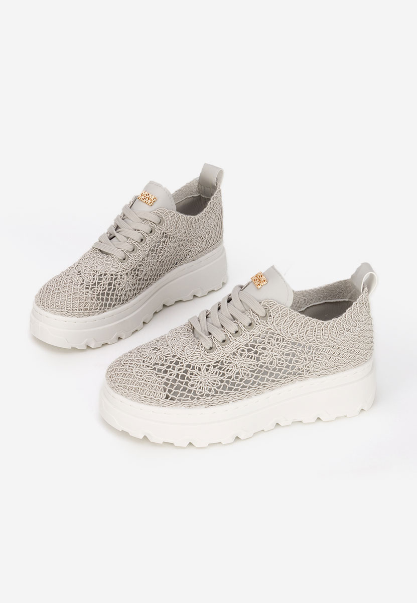 Rossela szürke telitalpú platform sneaker