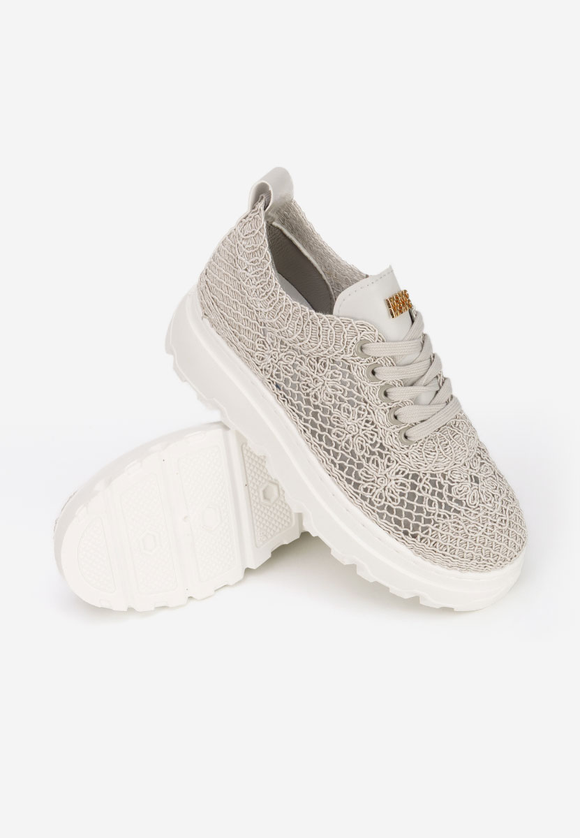 Rossela szürke telitalpú platform sneaker