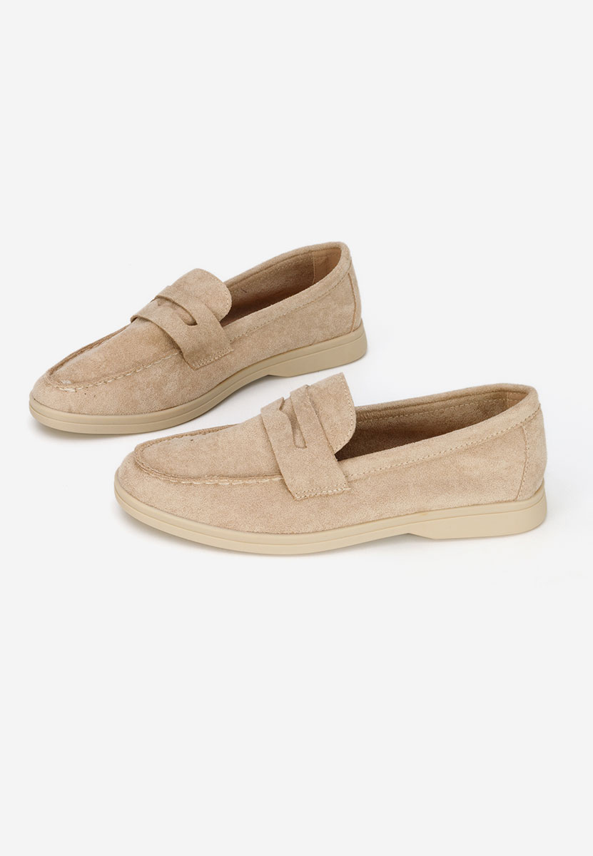 Hesika bézs női mokaszin