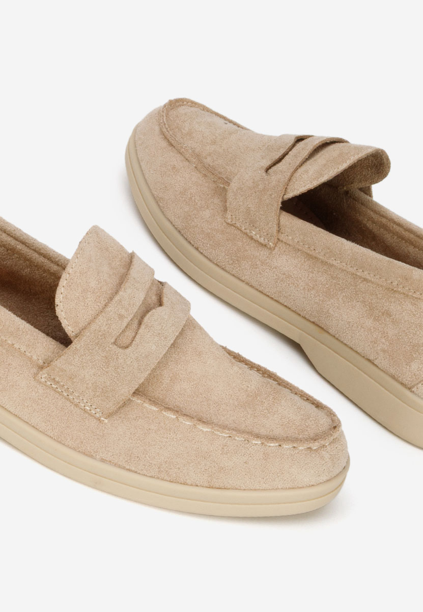 Hesika bézs női mokaszin