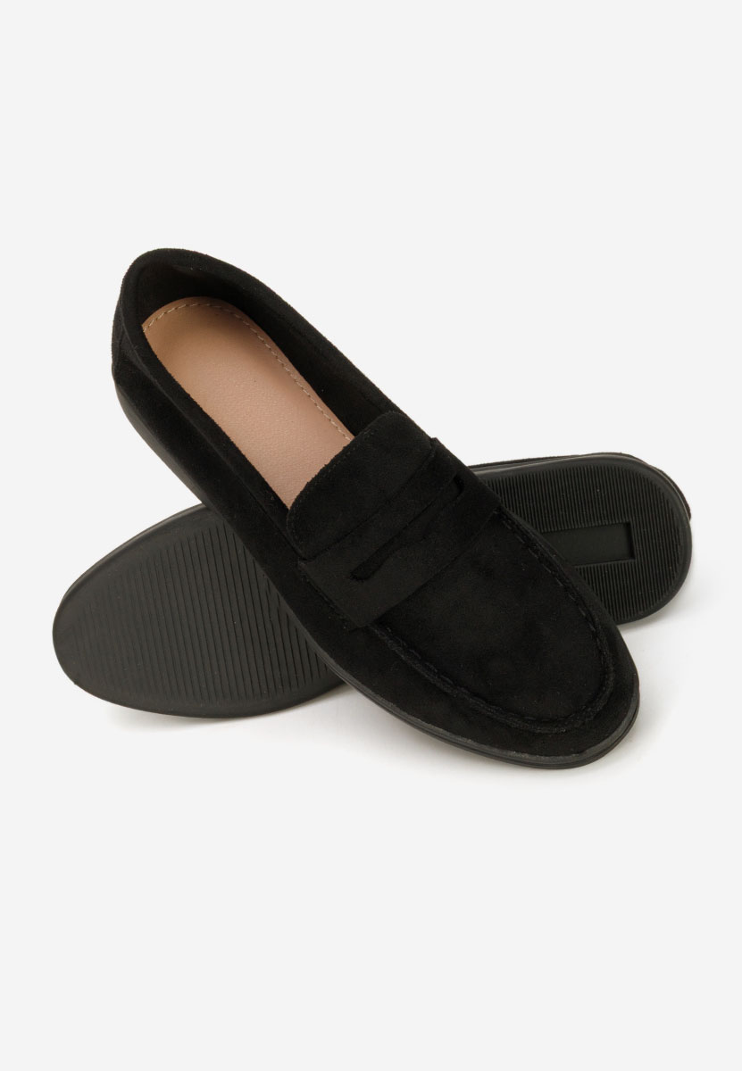 Hesika fekete női mokaszin