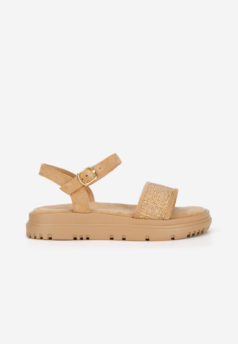 Donetia camel platform szandál szandál