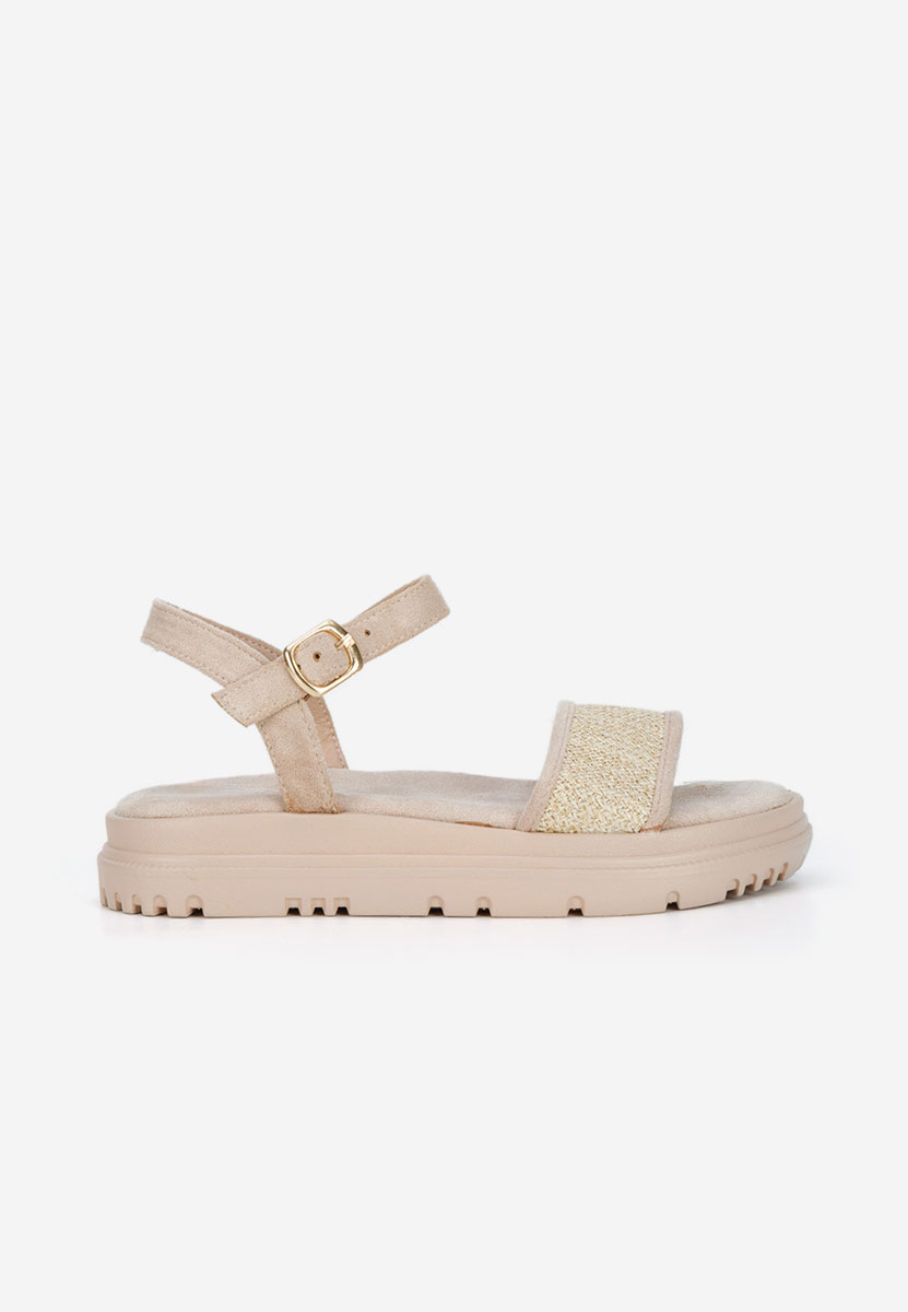 Donetia khaki platform szandál szandál